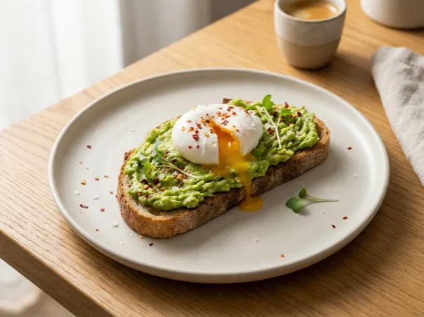Avocado Toast With Poached Egg