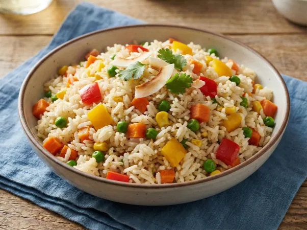 Coconut Rice With Vegetables
