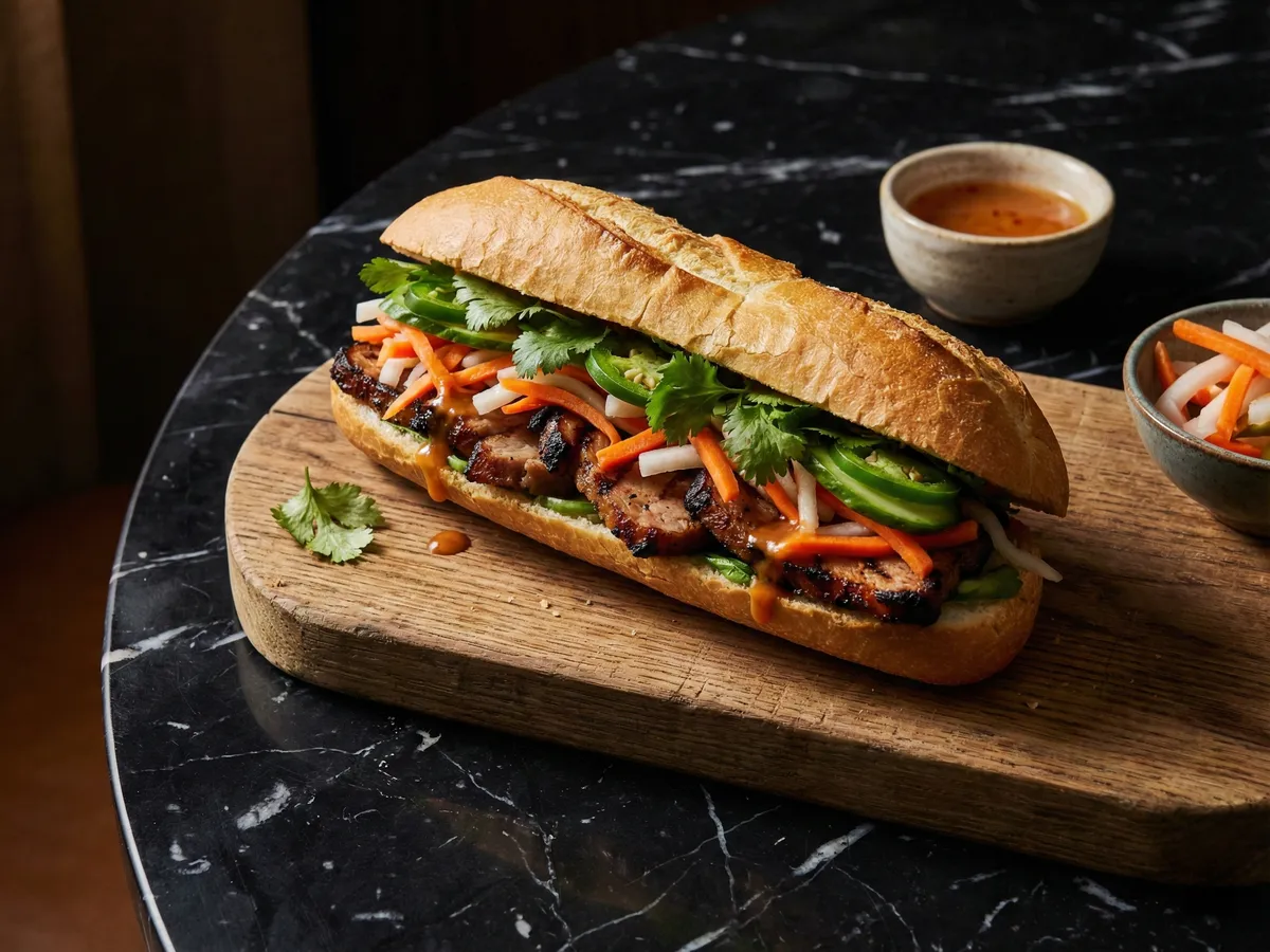Banh Mi Thit Nuong (Grilled Pork Banh Mi)