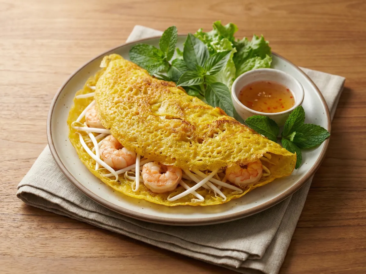 Banh Xeo (Vietnamese Sizzling Crepes)