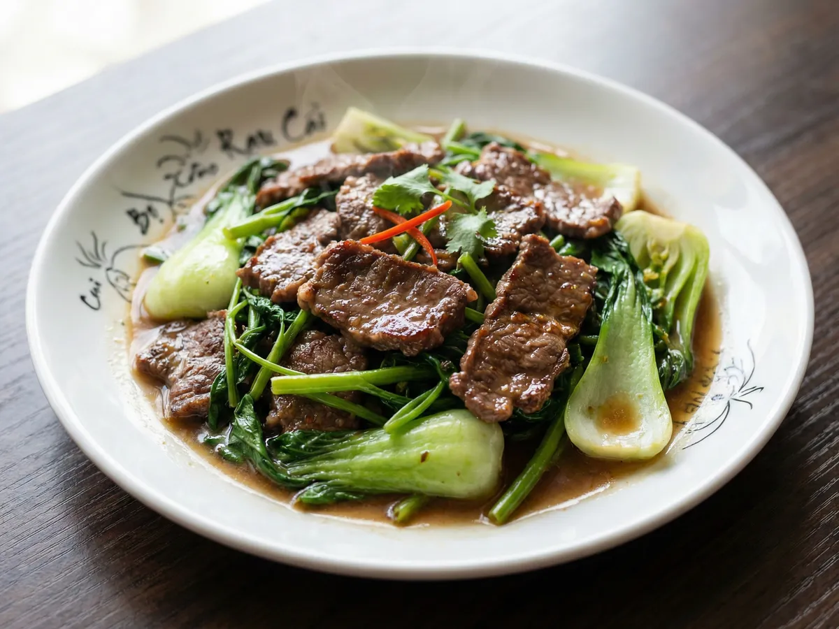 Bo Xao Rau Cai (Stir-fried Beef with Vegetables)