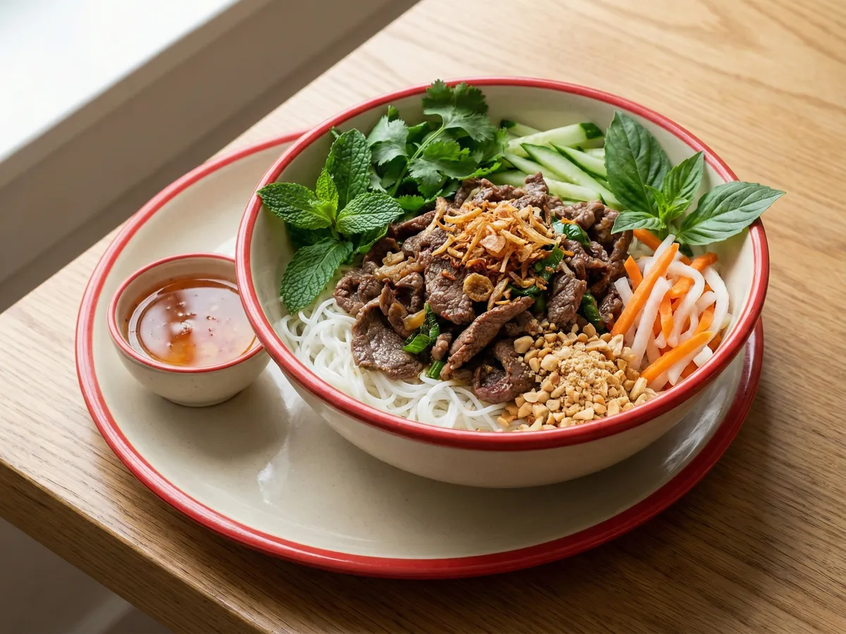 Bun Bo Xao (Stir-fried Beef with Vermicelli)