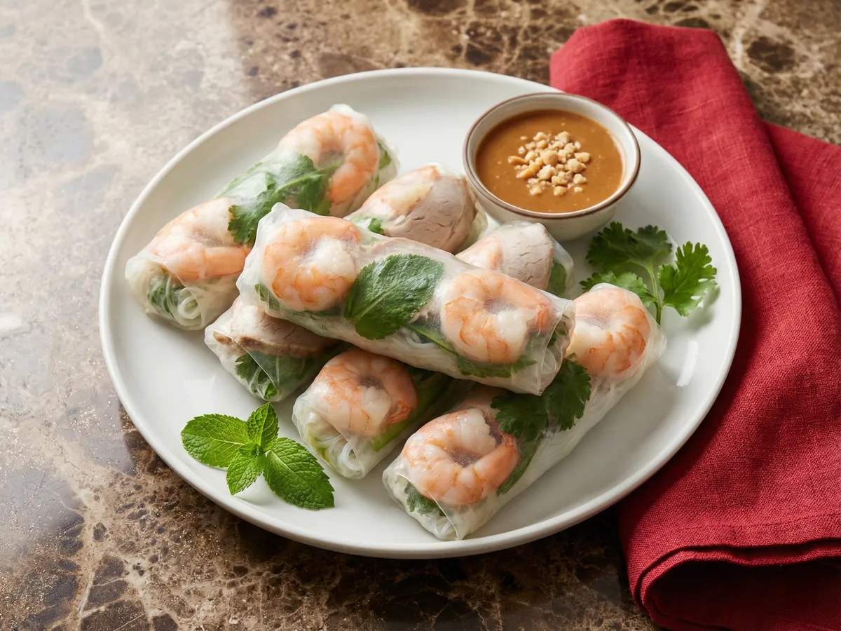 Goi Cuon (Vietnamese Fresh Spring Rolls)