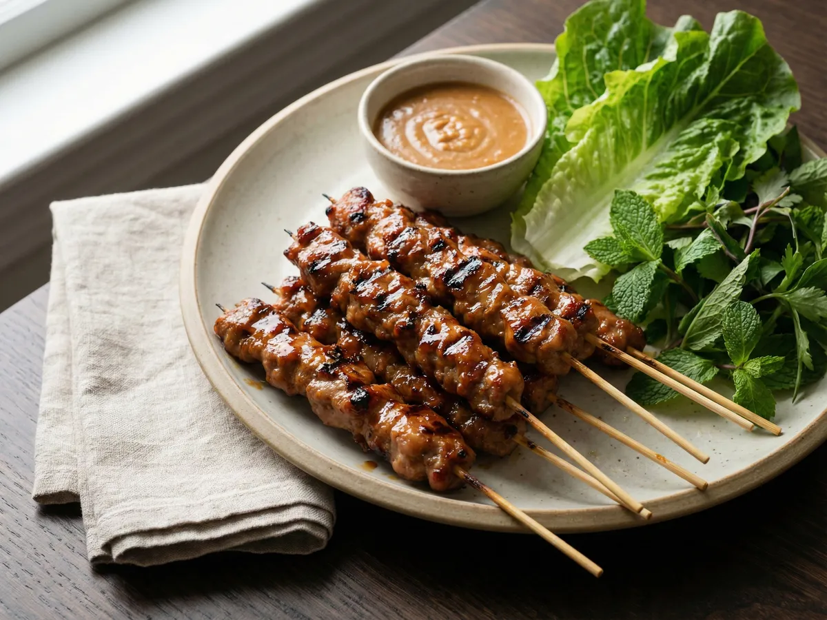 Nem Nuong (Vietnamese Grilled Pork Sausage)