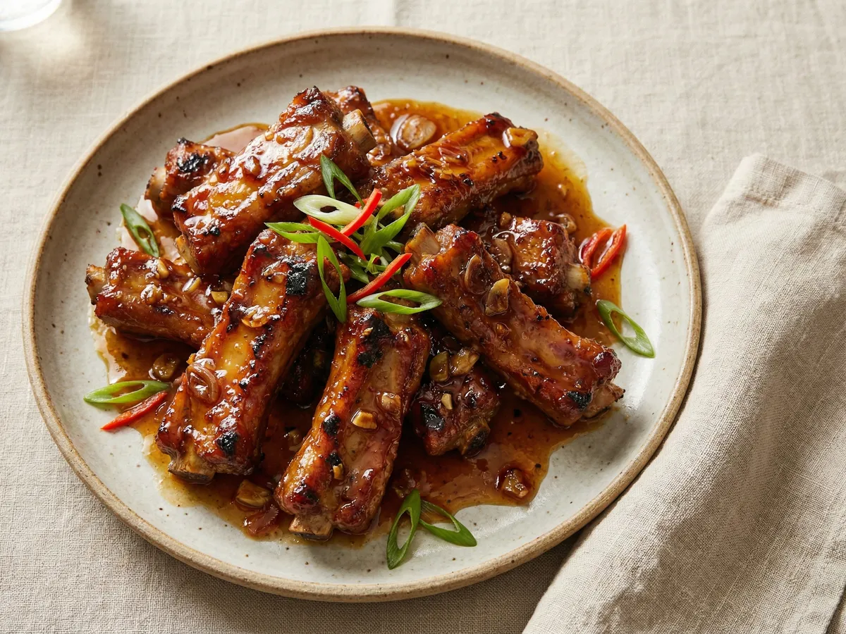 Suon Ram Man (Caramelized Pork Ribs)